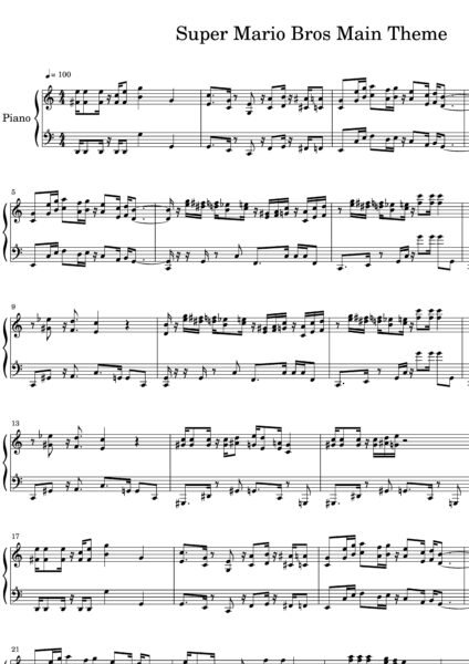 スーパーマリオ 楽譜 マリオ de JAZZ ジャズ ピアノソロ ピアノ スコア-